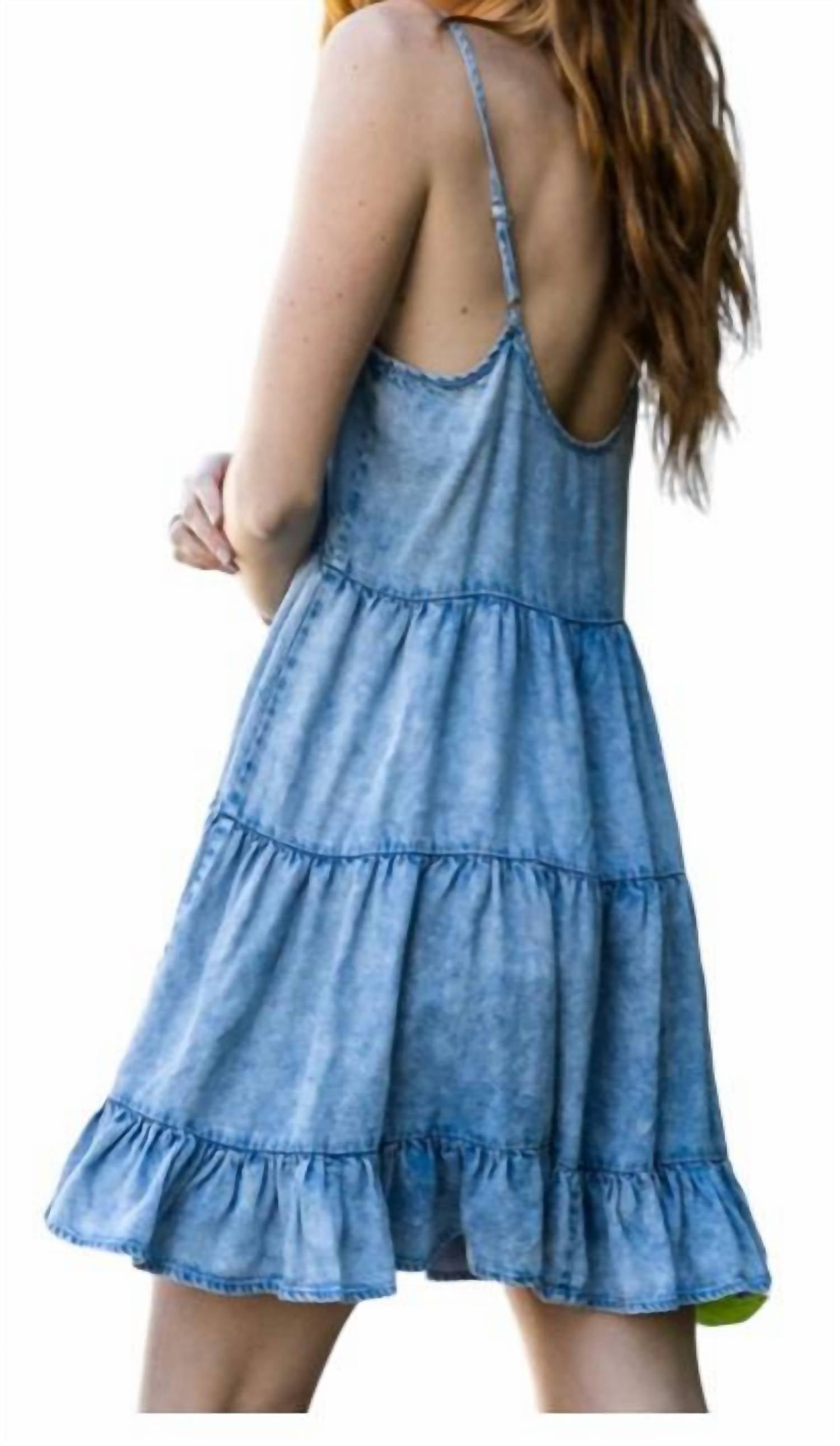 En Creme - Cami Denim Dress