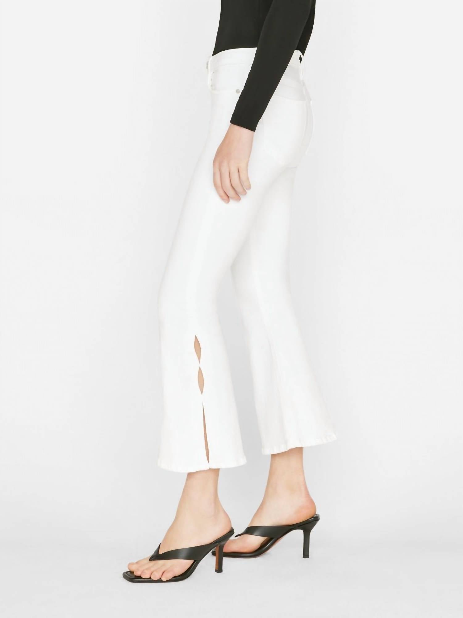 Frame - Le Crop Flare Mini Slits Jeans