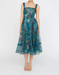 Theia - Anissa Square Neck Dress
