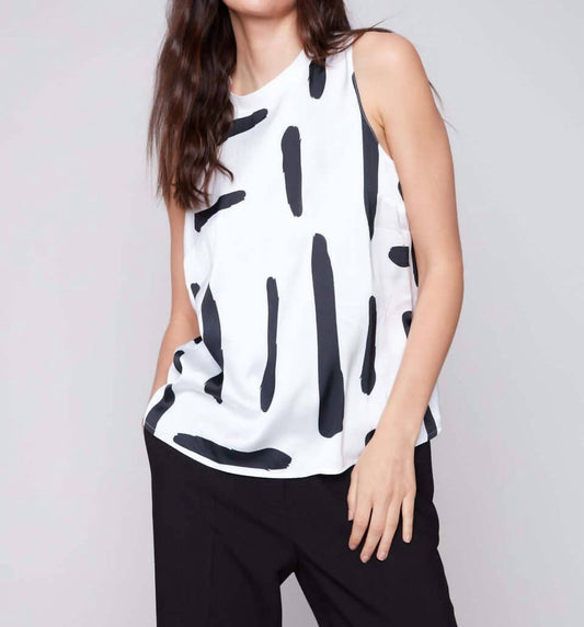 Charlie B - Sleeveless Satin Top