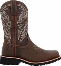 Rocky Women's Monocrepe Steel Toe Western Boot in brown - women's shoe - detail view