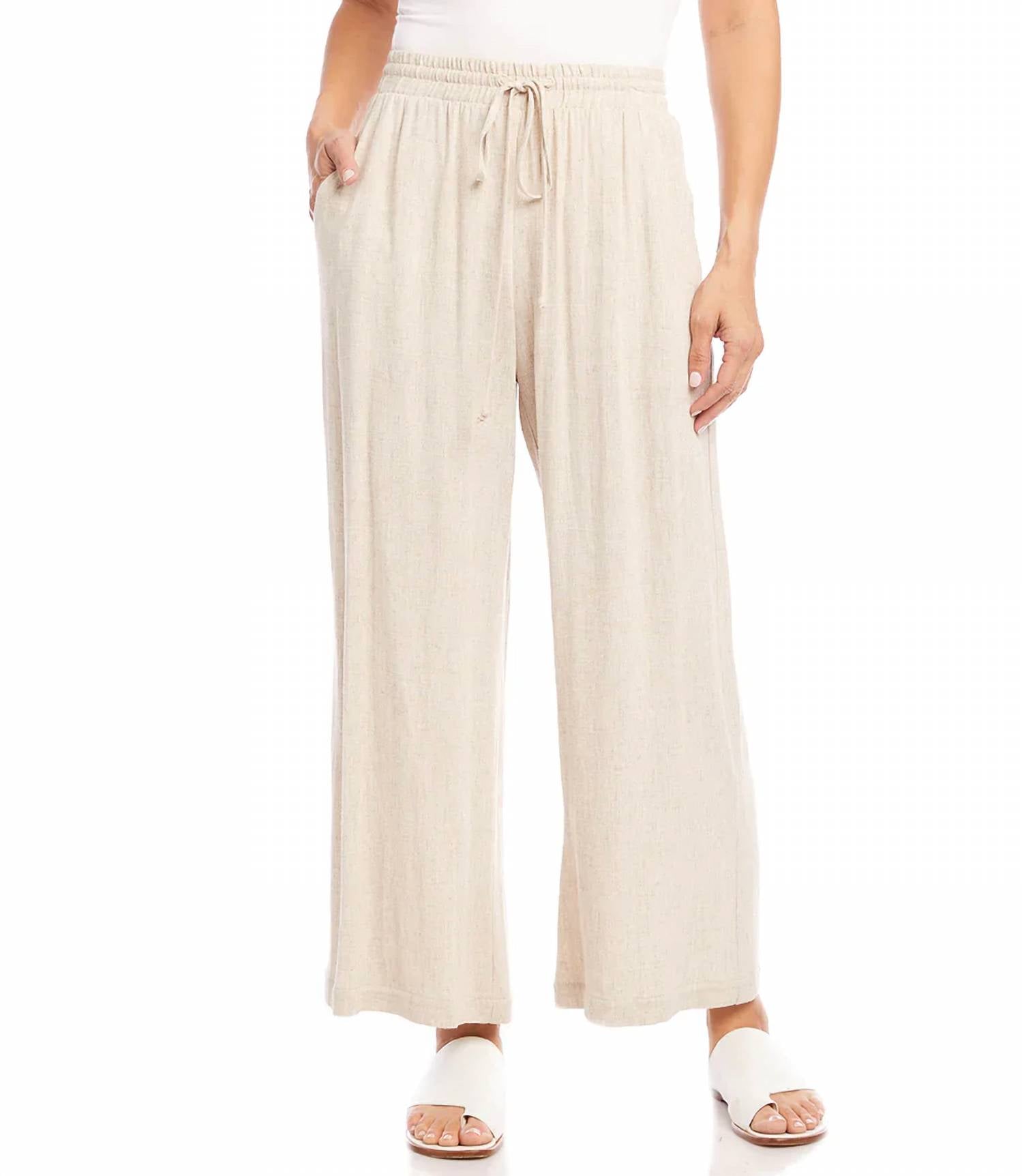 Karen Kane - Cadence Wide Leg Pant With Drawstring