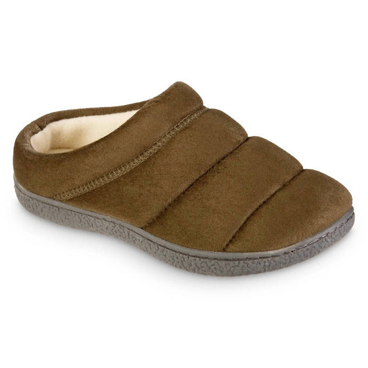 Isotoner - Women's Recycled Microsuede Puffer Clog Slipper