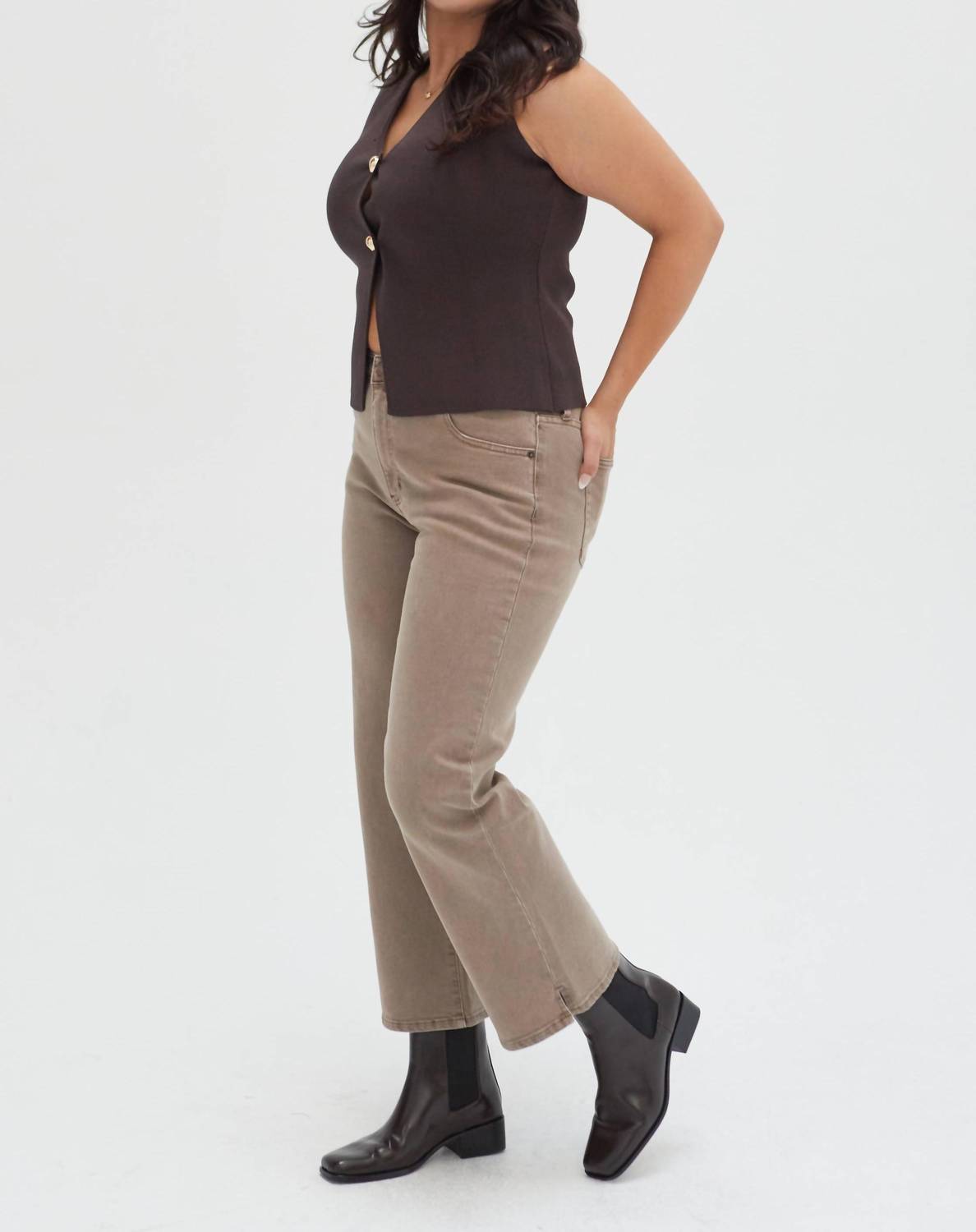 Oliver Logan - Addington Ankle Crop Mid Rise Jean