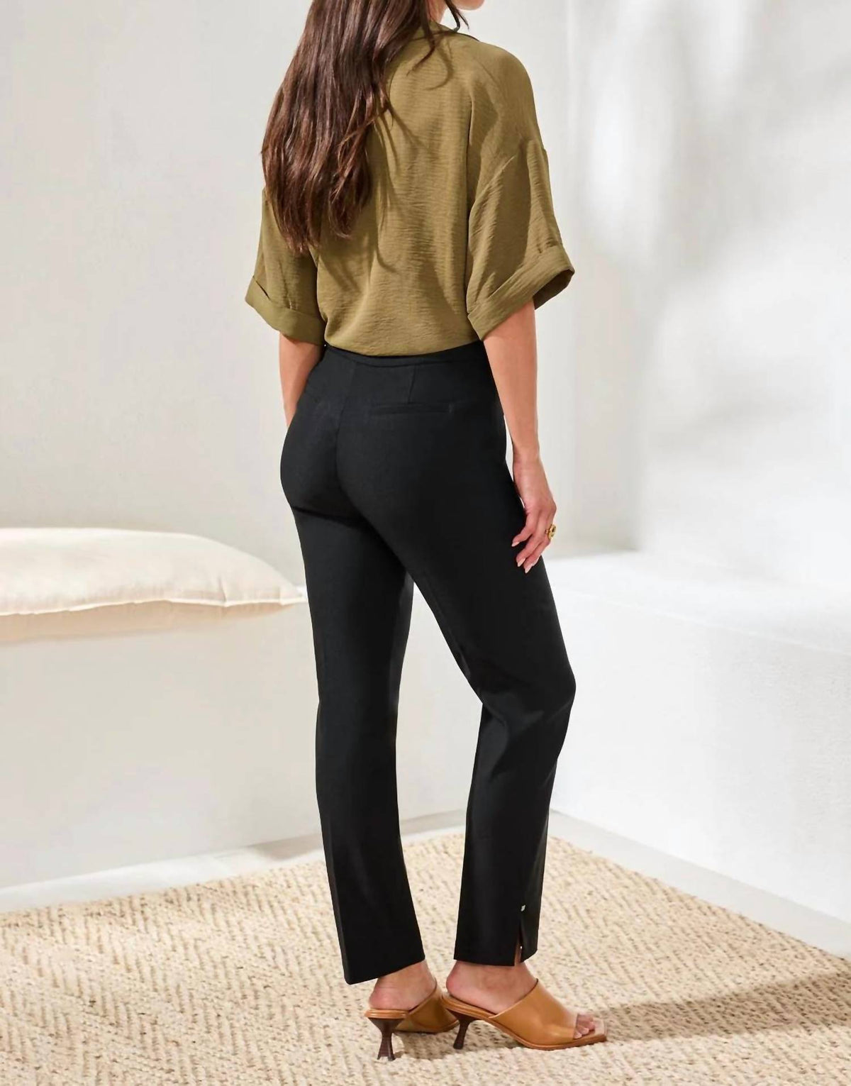 Tribal - Women's Pull On Flatten It Slim Slacks Pants
