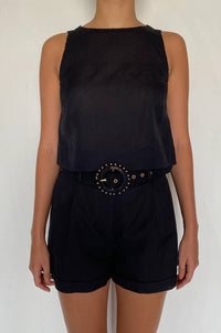 Hemant & Nandita - Button Detail Crop Top