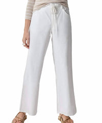 Lilla P - Linen Blend Straight Leg Pants