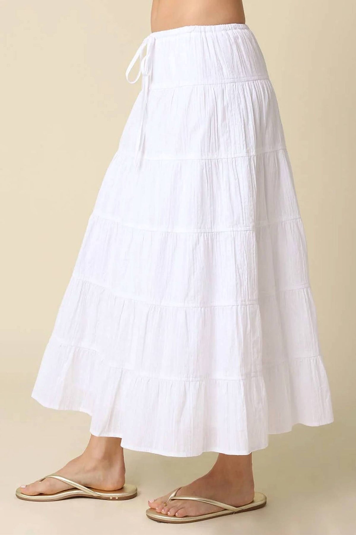 Olivaceous - The Haven Tiered Maxi Skirt