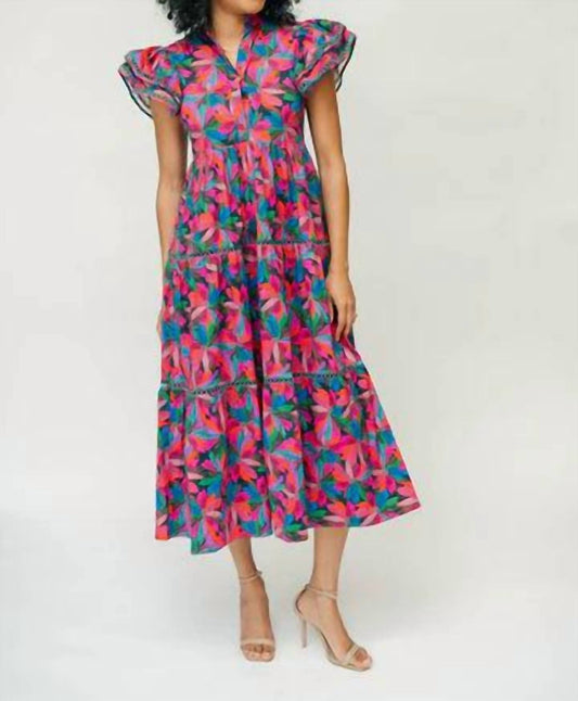 Marie By Victoria Dunn - Desiree Poinsettia Maxi Dress