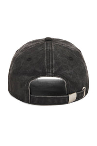 JUNGLES Unisex - Sick And Tired Vintage Cap in washed black - men's hat - detail view