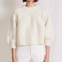 APIECE APART Eco Nueva Merel Sweater in cream - women's sweater