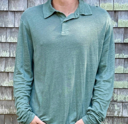 Hartford - Linen Long Sleeve Polo