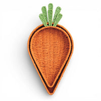 Mudpie - Woven Carrot Paper Rope Nested Basket Tray - Set of 2