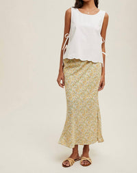Wishlist - Cotton Tank With Side Ties