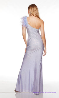 Alyce Paris - One-shoulder Hot Stone Accent Gown