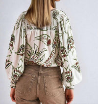 OMIKA Anouk Blouse in blue - women's blouse - alternate view