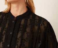 ALIX OF BOHEMIA Ryland Daisy Shirt in blackjack - women's blouse - view 4