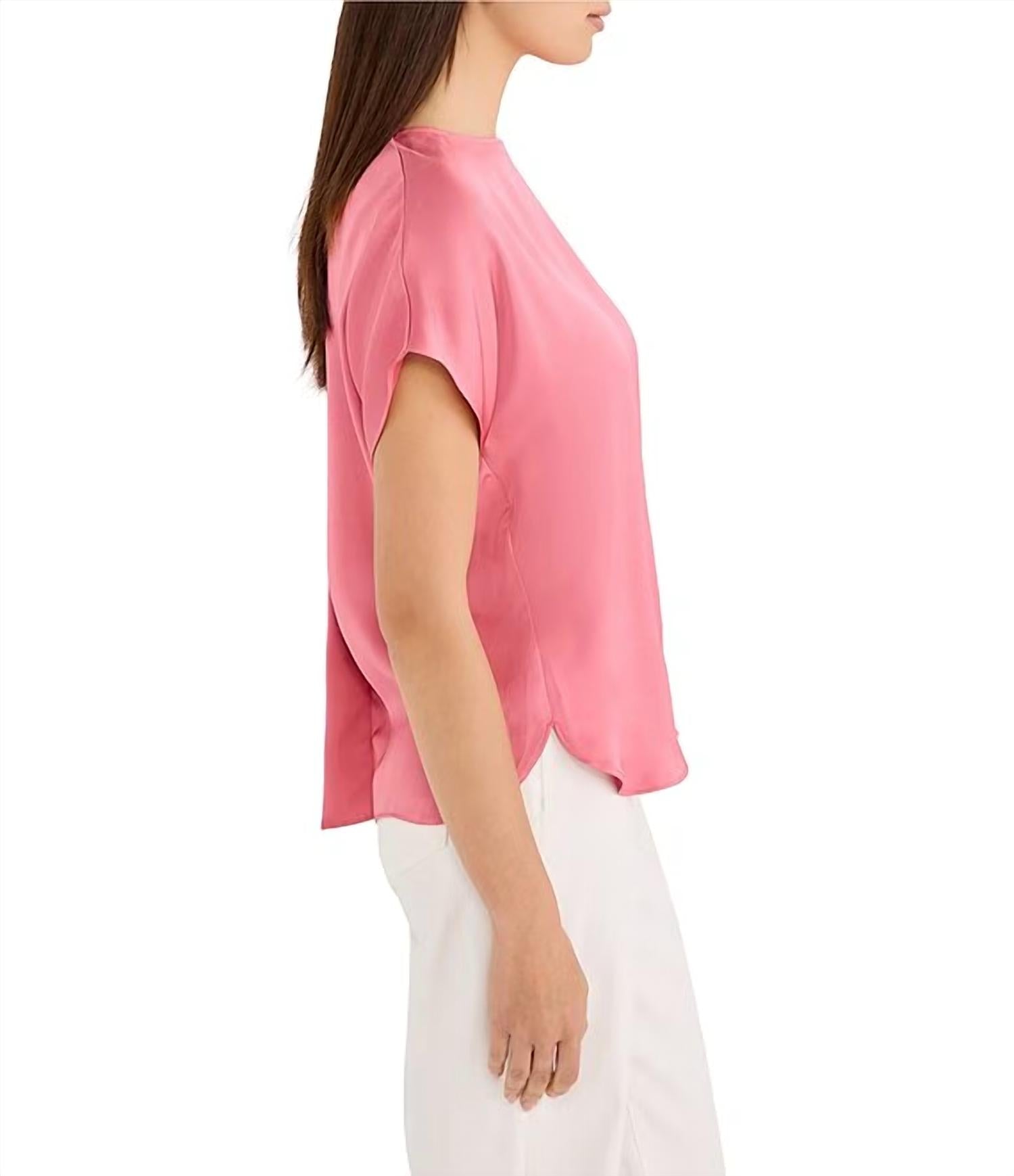 Nic + Zoe - Day Gloss Scoop Neck Cap Sleeve Tee