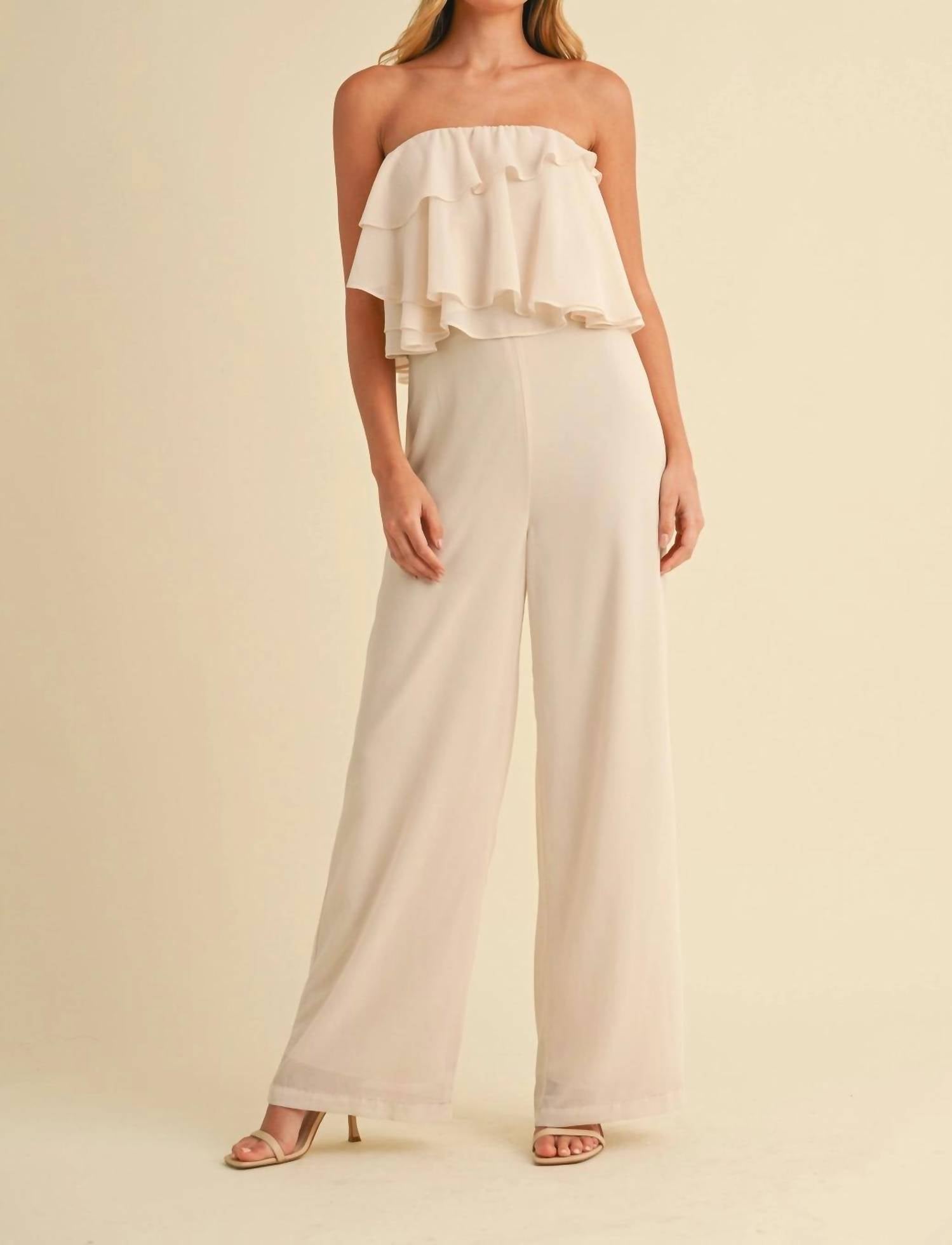 Klesis - Chiffon Tube Jumpsuit