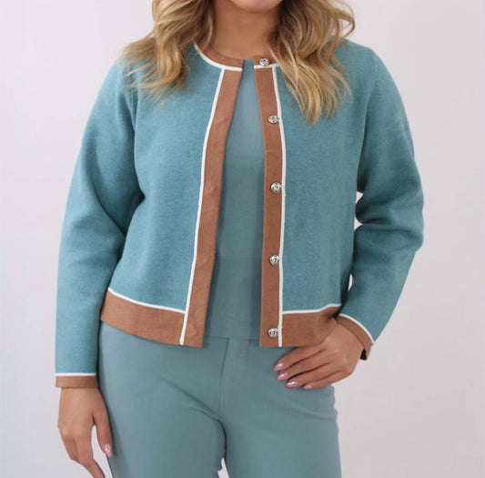 Marble - Trim Cardigan