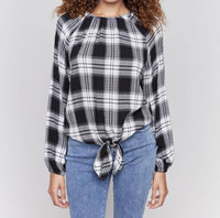 Charlie B - Plaid Ragland Blouse