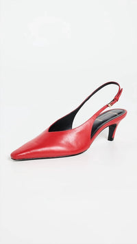 Black Suede Studio - Women's Snip Toe Slingback Pump