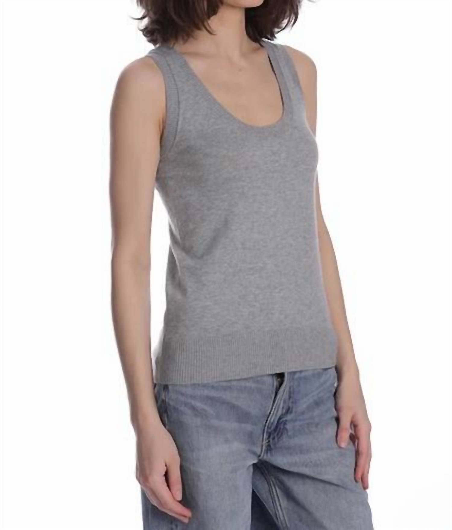 Minnie Rose - Supima Scoop Neck Tank Top