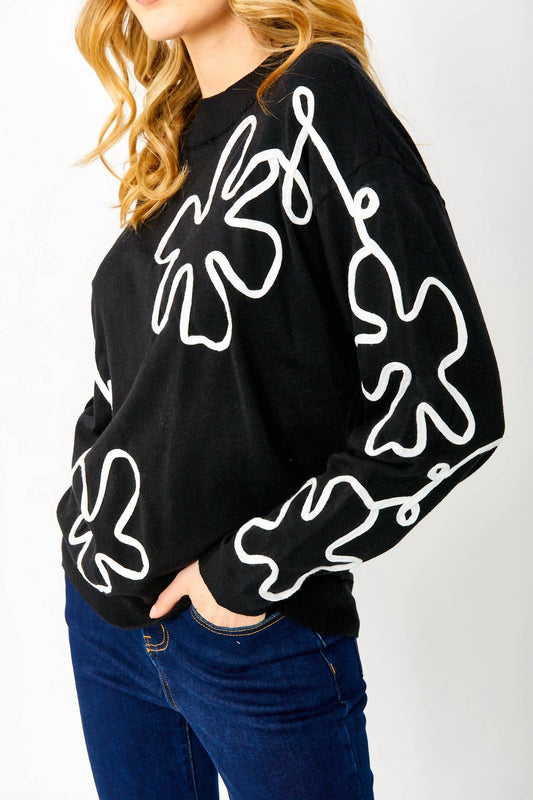 Frank Lyman - Abstract Knit Sweater