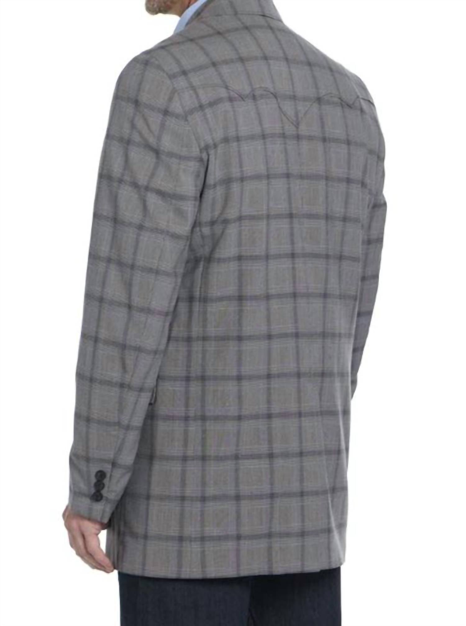 Circle S - Men's Navy Plaid Jacket