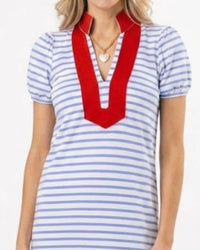 Sail To Sable - Short Sleeve Classic Midi Tunic Dress
