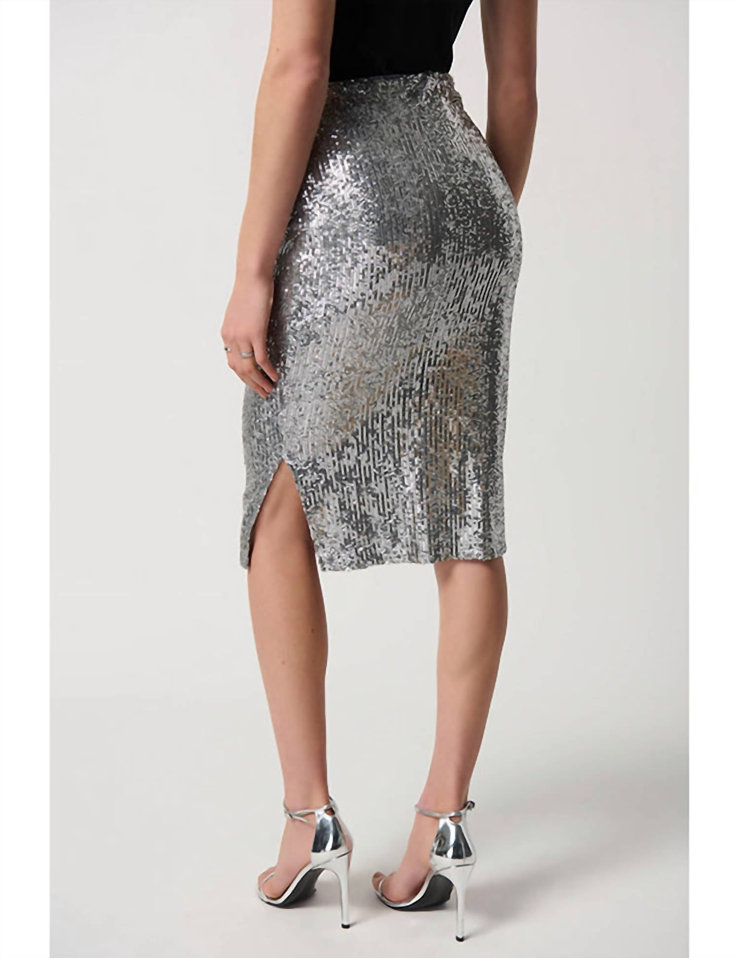Joseph Ribkoff - Sequin Pencil Midi Skirt