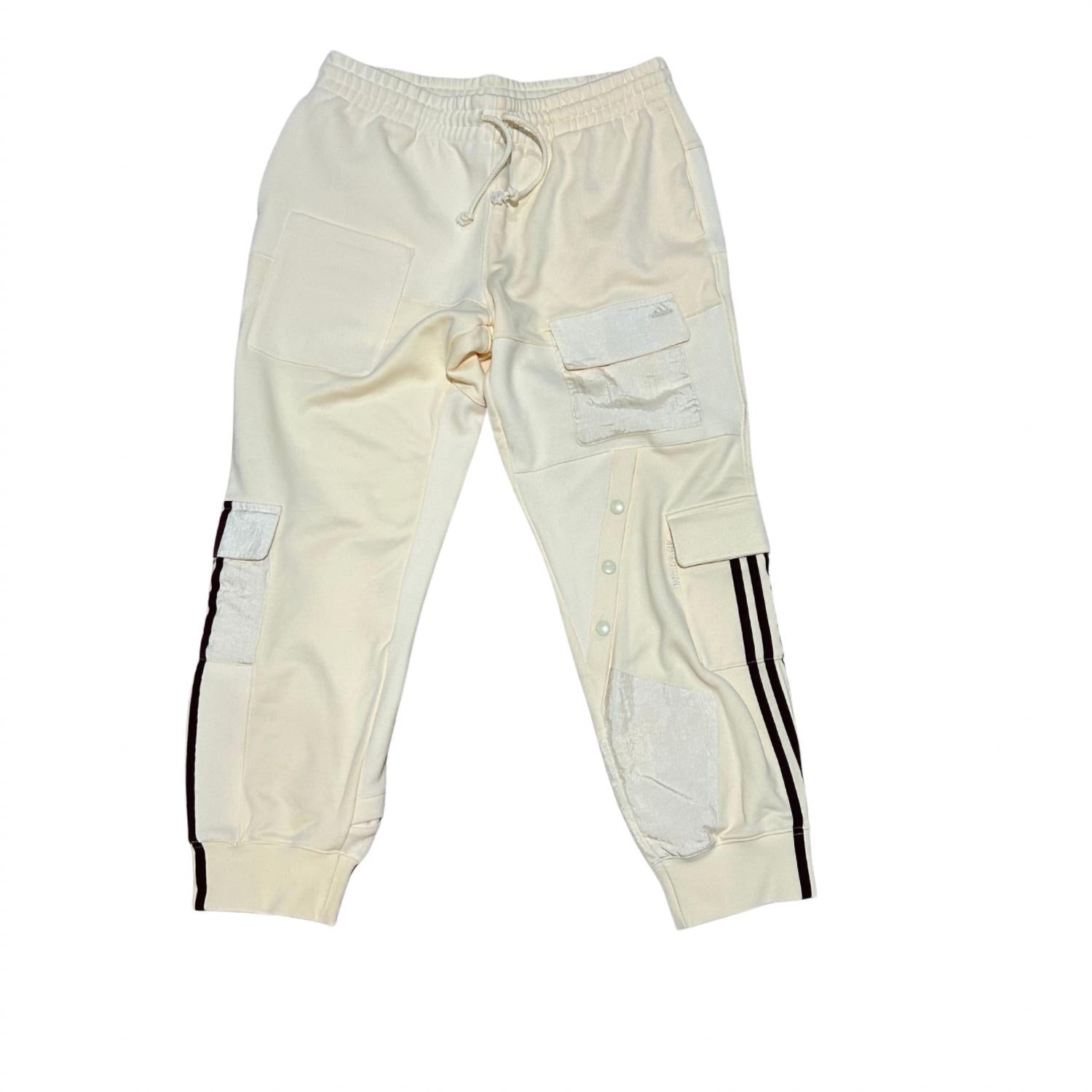 ADIDAS X Ivy Park Men's Cargo Sweatpants in ecru - men's pants