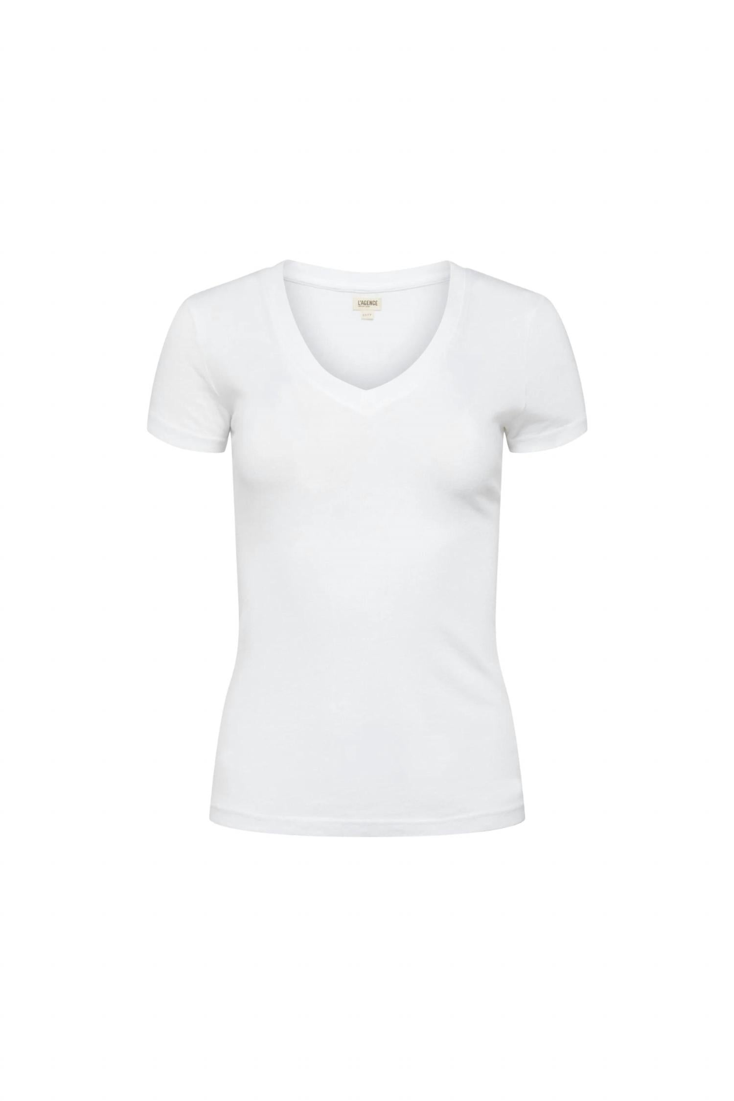L'Agence - Becca V Neck Tee