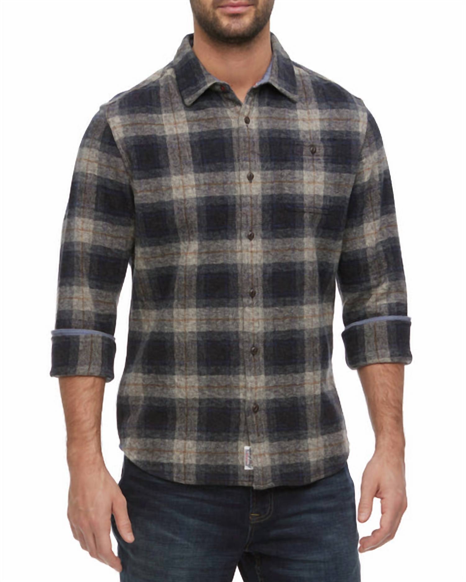 Flags & Anthem - Linden Herringbone Flannel Shirt