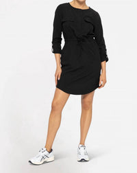 Mono B - Stretch Woven Scoop Neck Mini Dress