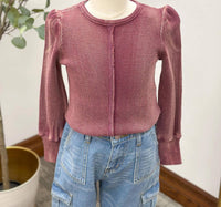 Hayden La - Washed Waffle Knit Top