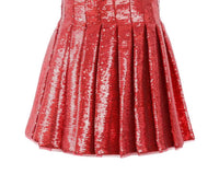 Lola + The Boys - Girl's Pleated Shimmer Skirt