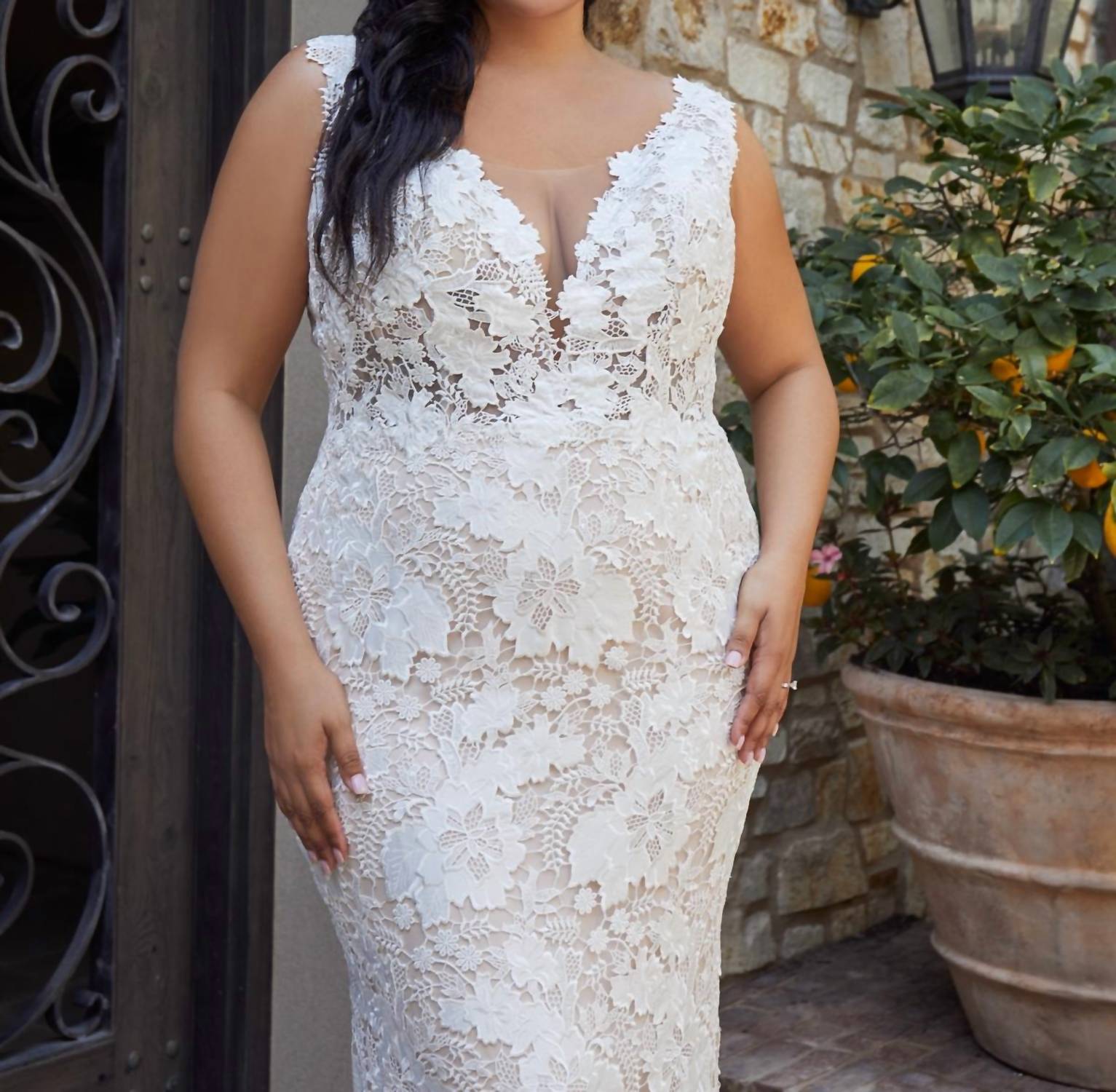 Casablanca - Elisha Lace Wedding Dress