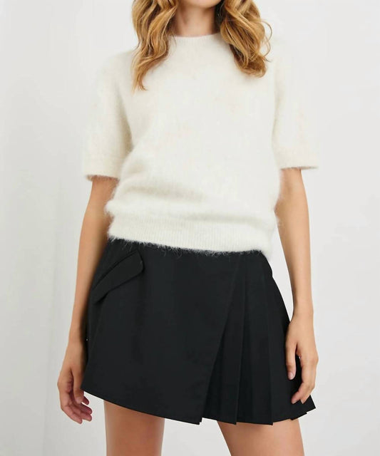 Rails - Briar Short Sleeve Fuzzy Knit Sweater