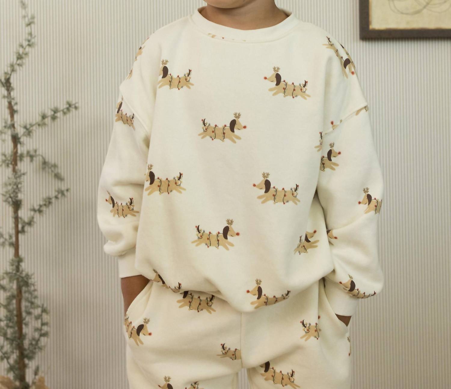 Rylee + Cru - Christmas Dogs Relaxed Sweatshirt
