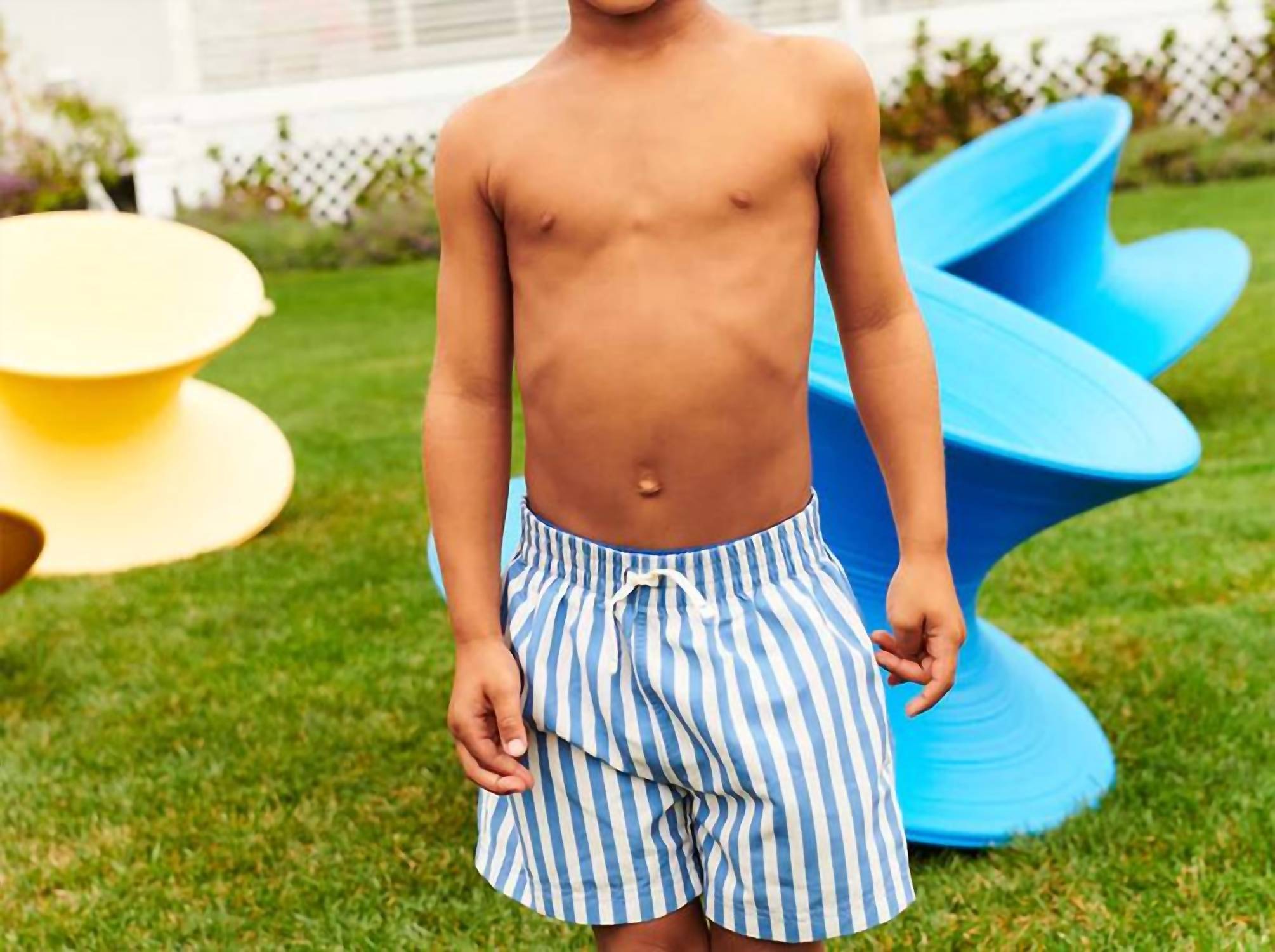 Pink Chicken - Boy's Swim Trunks
