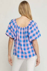 Entro - Clear Vision Gingham Top