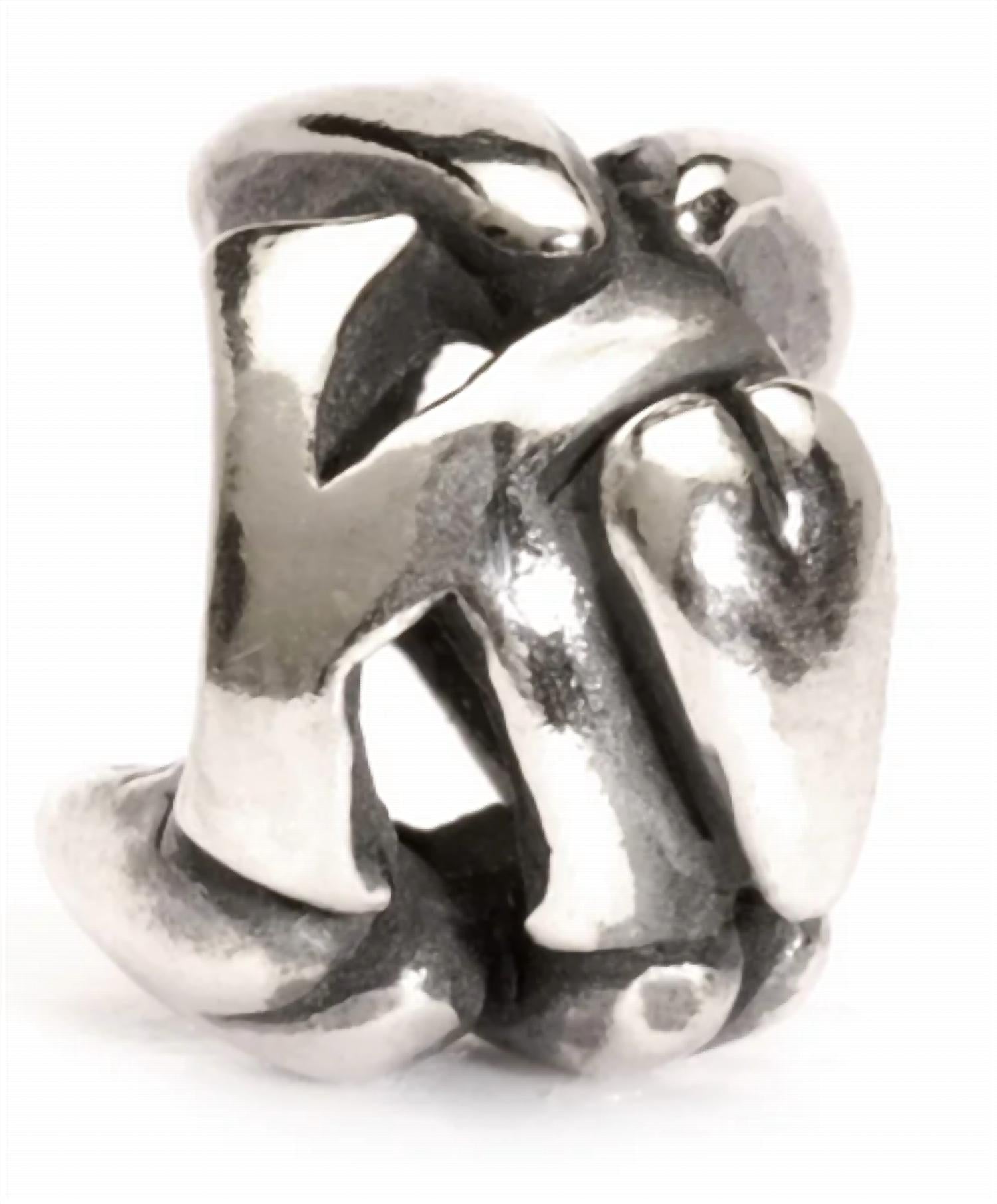 Trollbeads Letter K Sterling Bead in silver - women's jewelry
