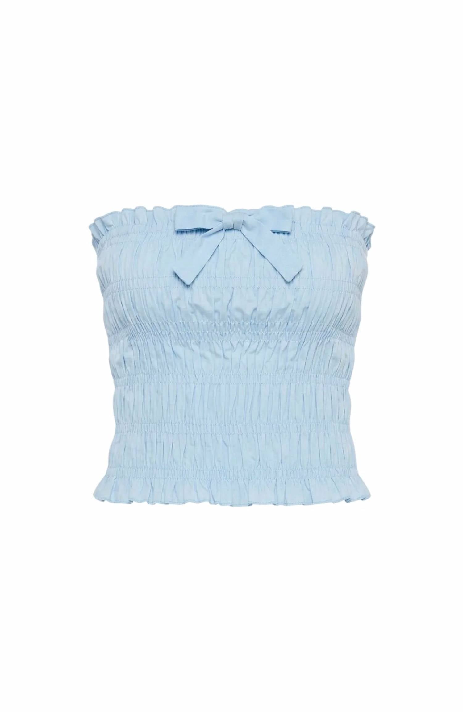The Lulo Project - Penny Smocked Poplin Top
