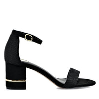 Exe - Women's Ankle Strap Mid Heel Sandal
