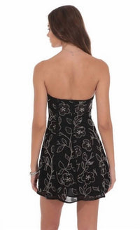 Lucy In The Sky - Women's That Girl Beaded Strapless Mini Dress