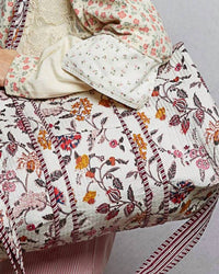 Pol - Front Pocket Quilted Adjustable Strap Duffle Bag