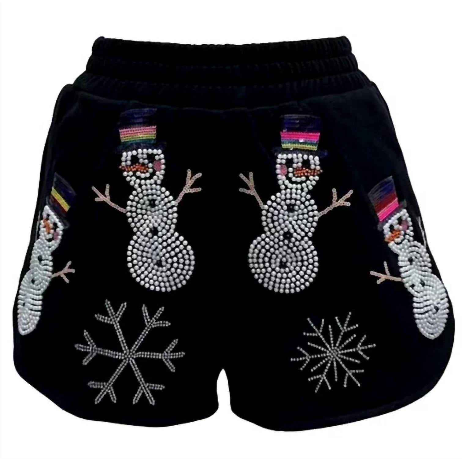 Queen Of Sparkles - Snowman Shorts