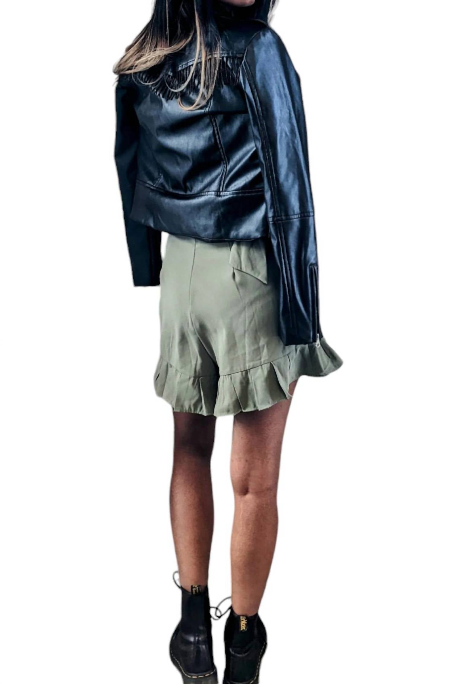 Rebels - Such A Flirt Sage Wrap Skort