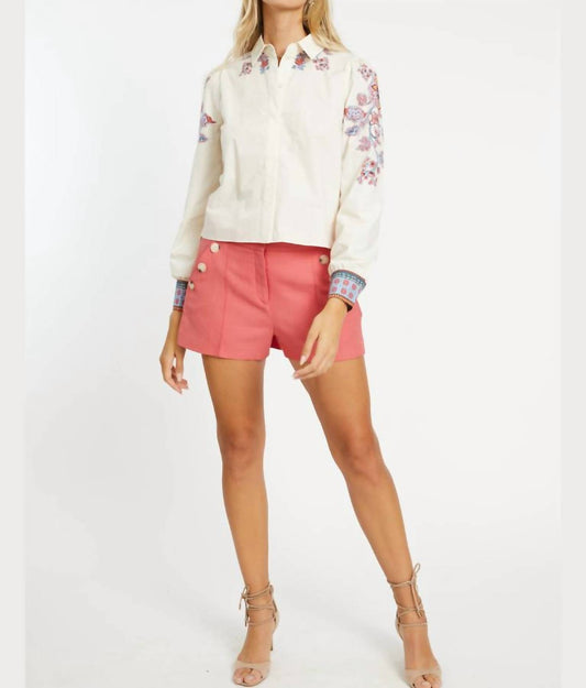 Caballero - Audrey Button Front Top